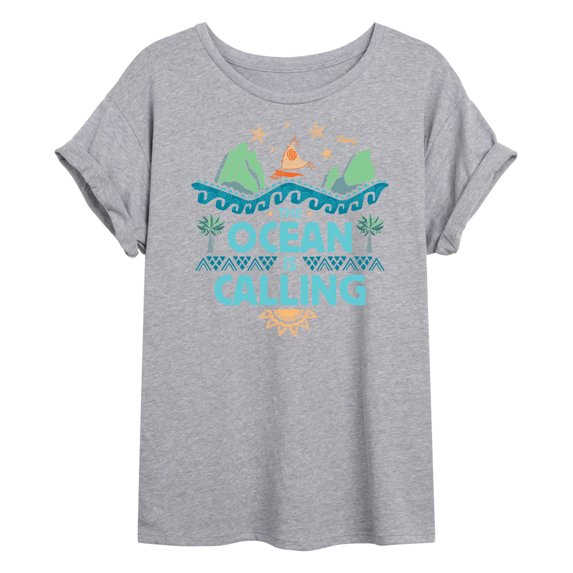 The Ocean Is Calling - Juniors Ideal Flowy Muscle T-Shirt