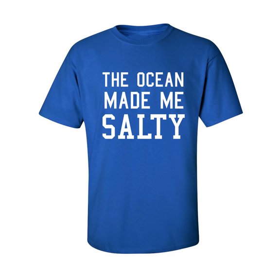 The Ocean Made Me Salty Adult Short Sleeve T-shirt