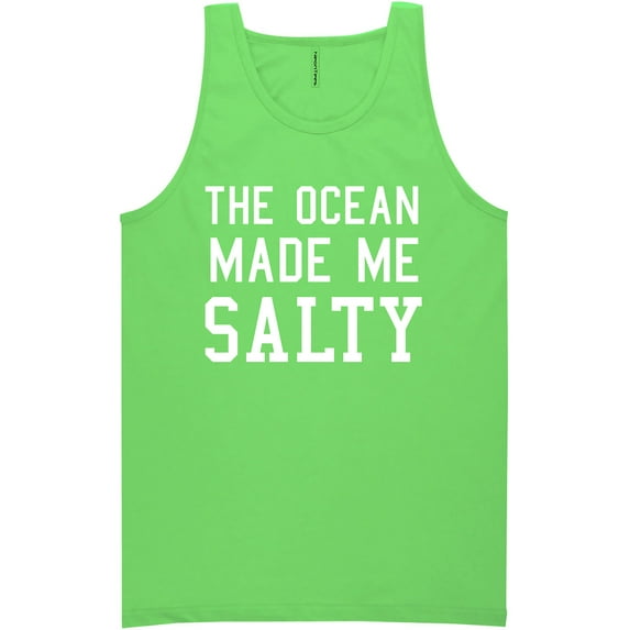 The Ocean Made Me Salty Neon Tank Top