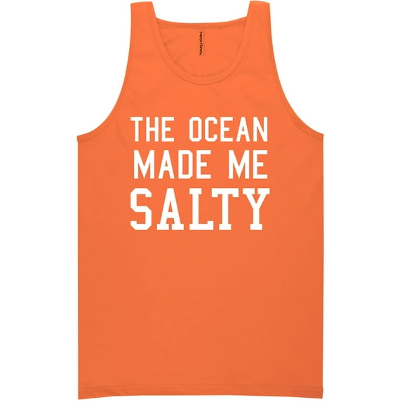 The Ocean Made Me Salty Neon Tank Top