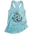 thumbnail image 1 of The Ocean Made Me Salty Tank Top, Ladies Racerback Tank Top, Vacation Tank, Beach Tank, Cancun, Large, 1 of 3