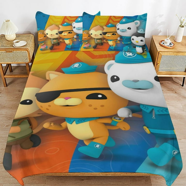 The Octonauts Pieces Bedding Set 3D Printed Lightweight Bed
