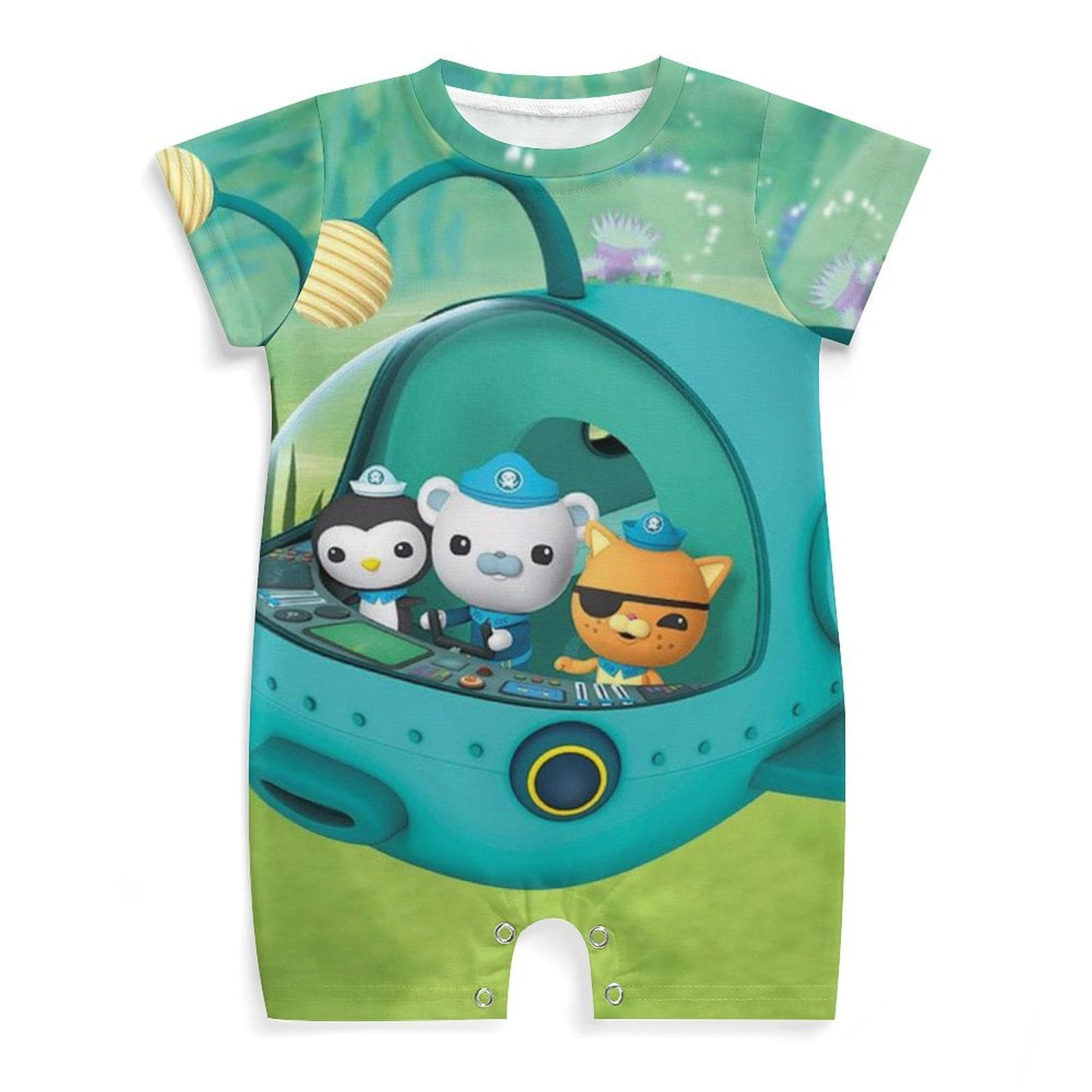 The Octonauts Baby Romper Short Sleeve Bodysuits Soft Rompers Summer ...