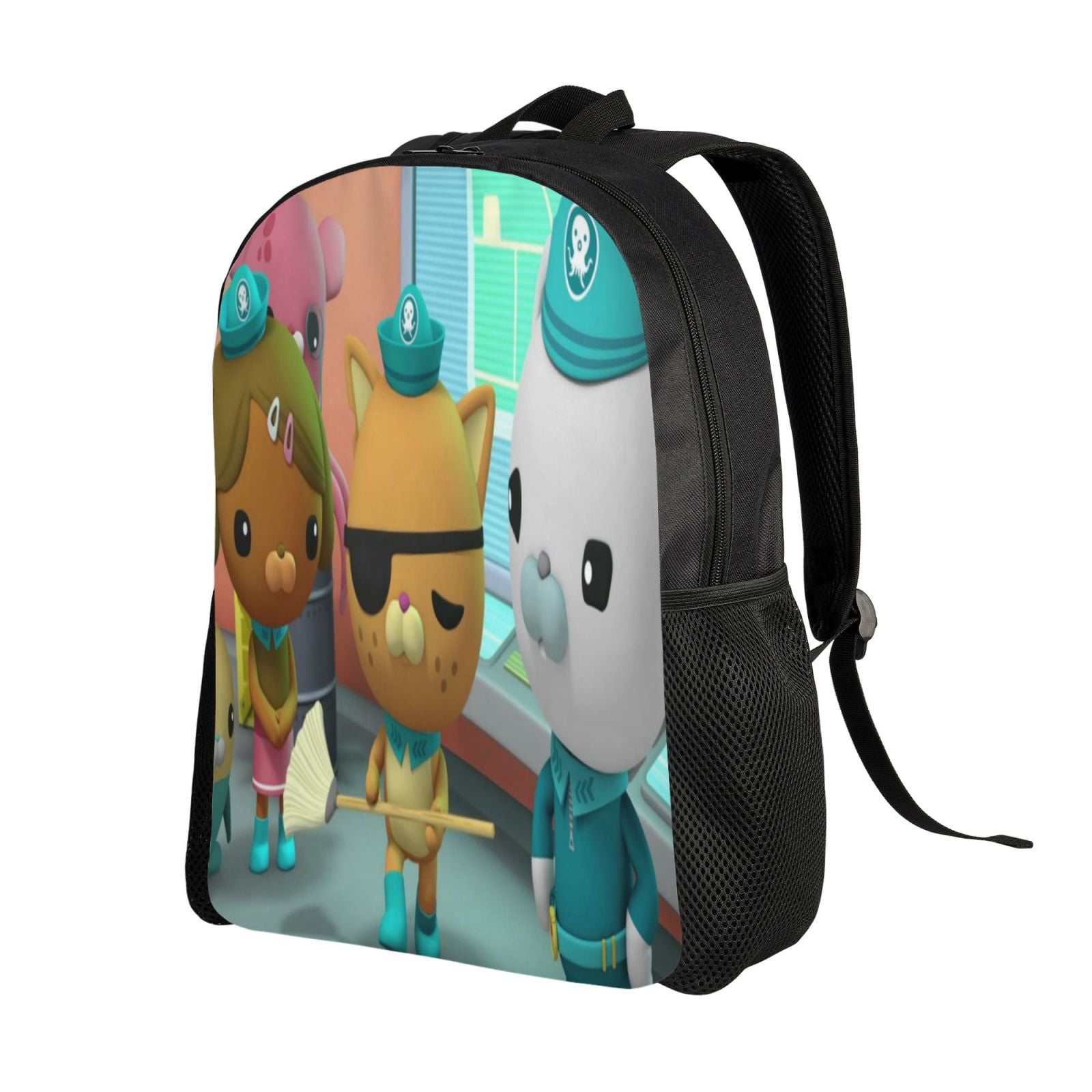 The Octonauts Backpack 16.1 Inch Adjustable Strap Bookbag Casual Laptop Travel Bag For Kids School Sports Outdoor