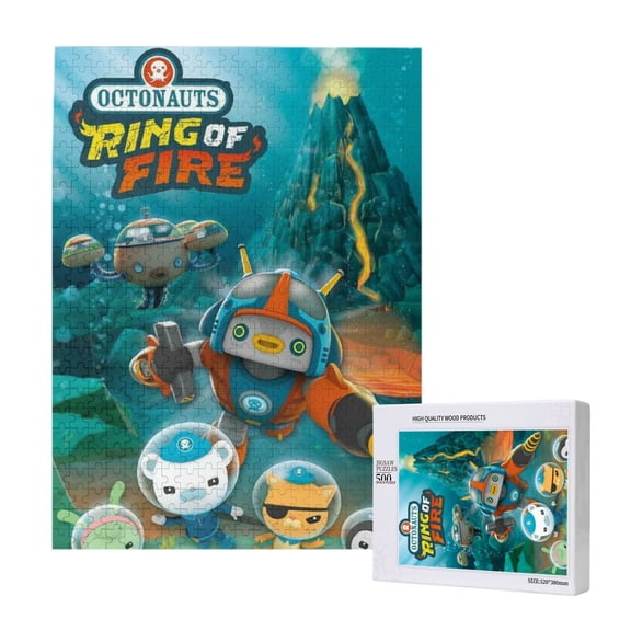The Octonauts Jigsaw Puzzle 500 Pieces Wooden Puzzle Home Decor Birthday Party Gift