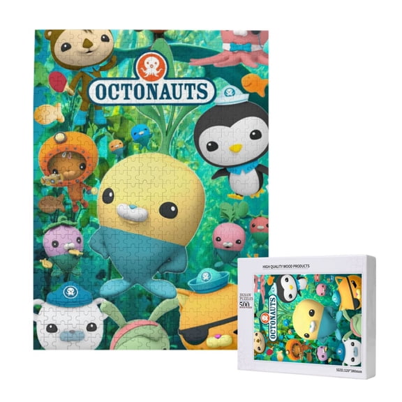 The Octonauts Jigsaw Puzzle 500 Pieces Wooden Puzzle Home Decor Birthday Party Gift