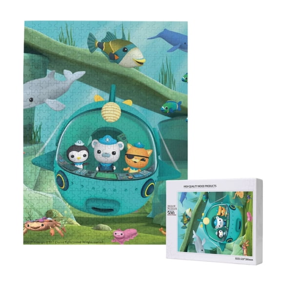The Octonauts Jigsaw Puzzle 500 Pieces Wooden Puzzle Home Decor Birthday Party Gift