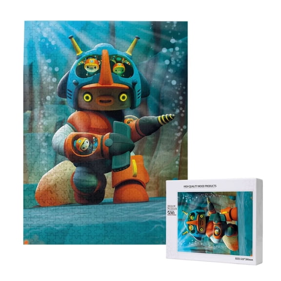 The Octonauts Jigsaw Puzzle 500 Pieces Wooden Puzzle Home Decor Birthday Party Gift