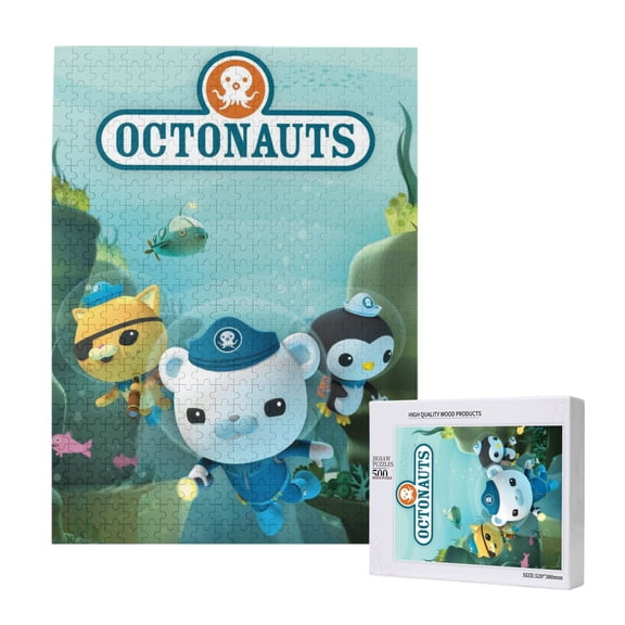 The Octonauts Jigsaw Puzzle 500 Pieces Wooden Puzzle Home Decor Birthday Party Gift