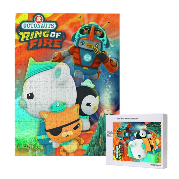 The Octonauts Jigsaw Puzzle 500 Pieces Wooden Puzzle Home Decor Birthday Party Gift