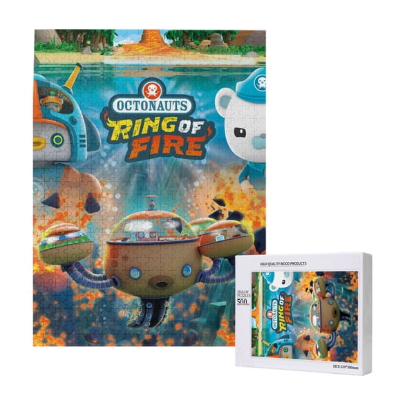 The Octonauts Jigsaw Puzzle 500 Pieces Wooden Puzzle Home Decor Birthday Party Gift