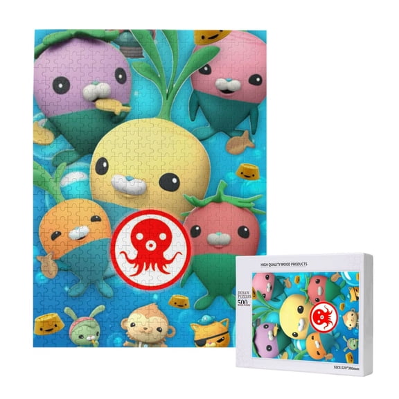 The Octonauts Jigsaw Puzzle 500 Pieces Wooden Puzzle Home Decor Birthday Party Gift