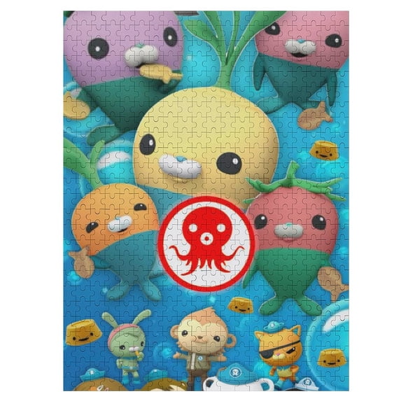 The Octonauts Jigsaw Puzzle, Wood Puzzles Adult, 500 PCS Jigsaw Puzzle Perfect for Game Nights