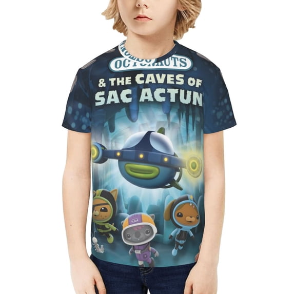 The Octonauts Kids' Short Sleeve T-Shirt Print Tee Shirts For Boys & Girls Summer Casual Wear Fashion Top Blouse Small