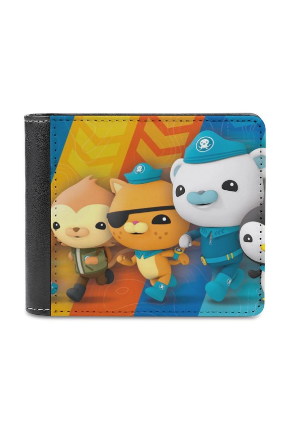 The Octonauts Slim Bifold Wallet Purse Leather Wallets for Men Women Card Holder Wallets - Thin & Stylish