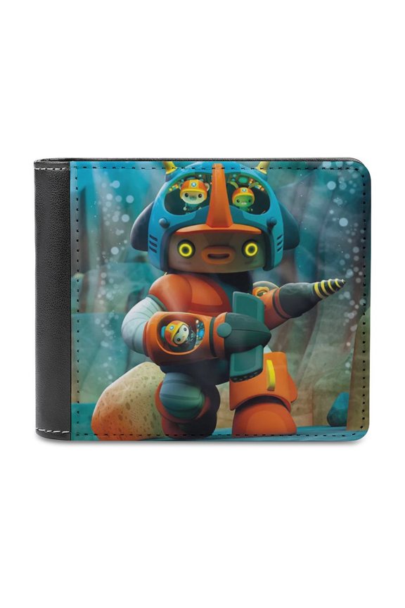 The Octonauts Slim Bifold Wallet Purse Leather Wallets for Men Women Card Holder Wallets - Thin & Stylish