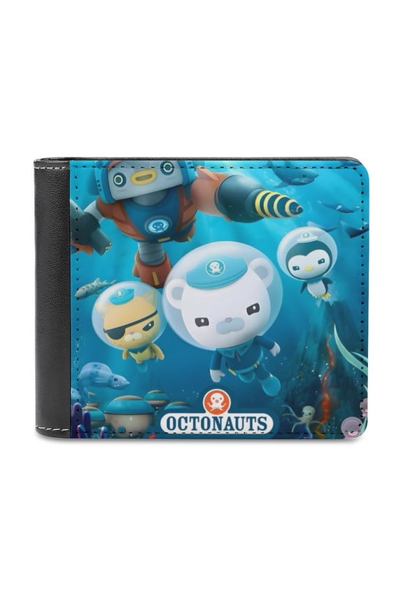 The Octonauts Slim Bifold Wallet Purse Leather Wallets for Men Women Card Holder Wallets - Thin & Stylish
