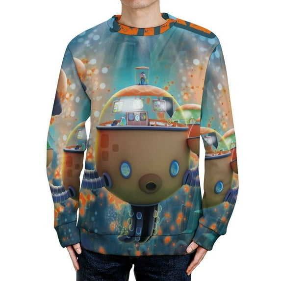 The Octonauts Unisex Sweater Long Sleeve Round Neck Pullover Jumper Fall Winter Clothes Print Tops Blouse XL