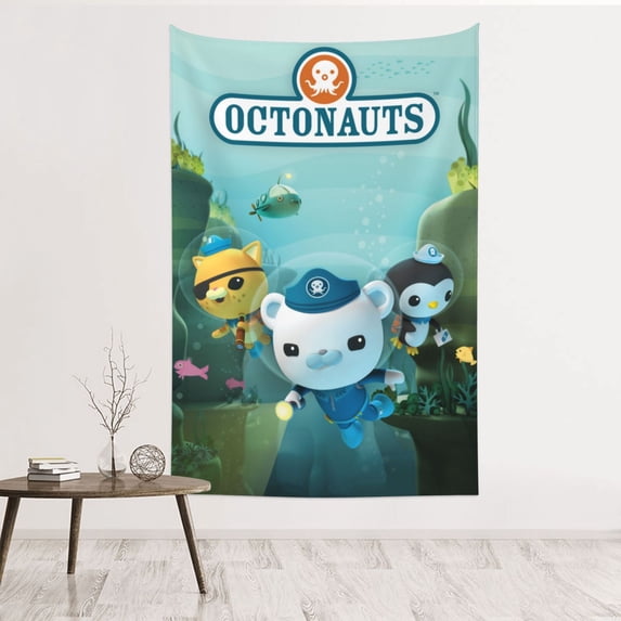The Octonauts Tapestry Dorm Decor Wall Hanging Tapestries Window Curtain Picnic Mat Beach Blanket 60x40 Inch