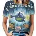 thumbnail image 1 of The Octonauts Womens T-Shirt Round Neck Short Sleeve Tee Shirts Summer Breathable Tops Blouse 4XL, 1 of 8