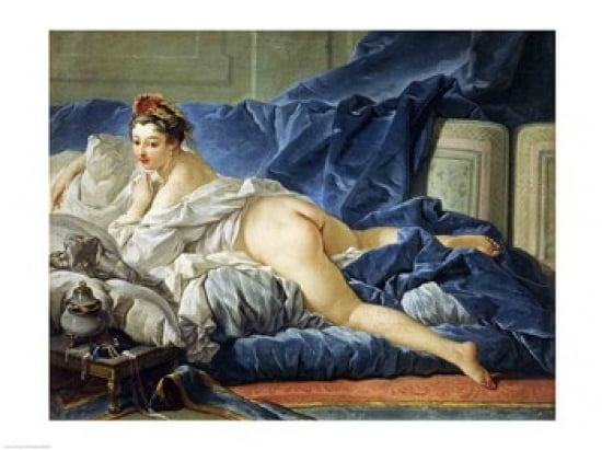 The Odalisque 1745 Canvas Art - Francois Boucher (24 x 18)