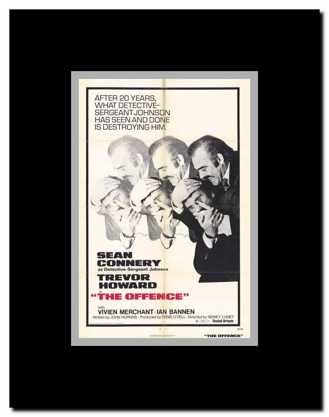 The Offence Framed Movie Poster