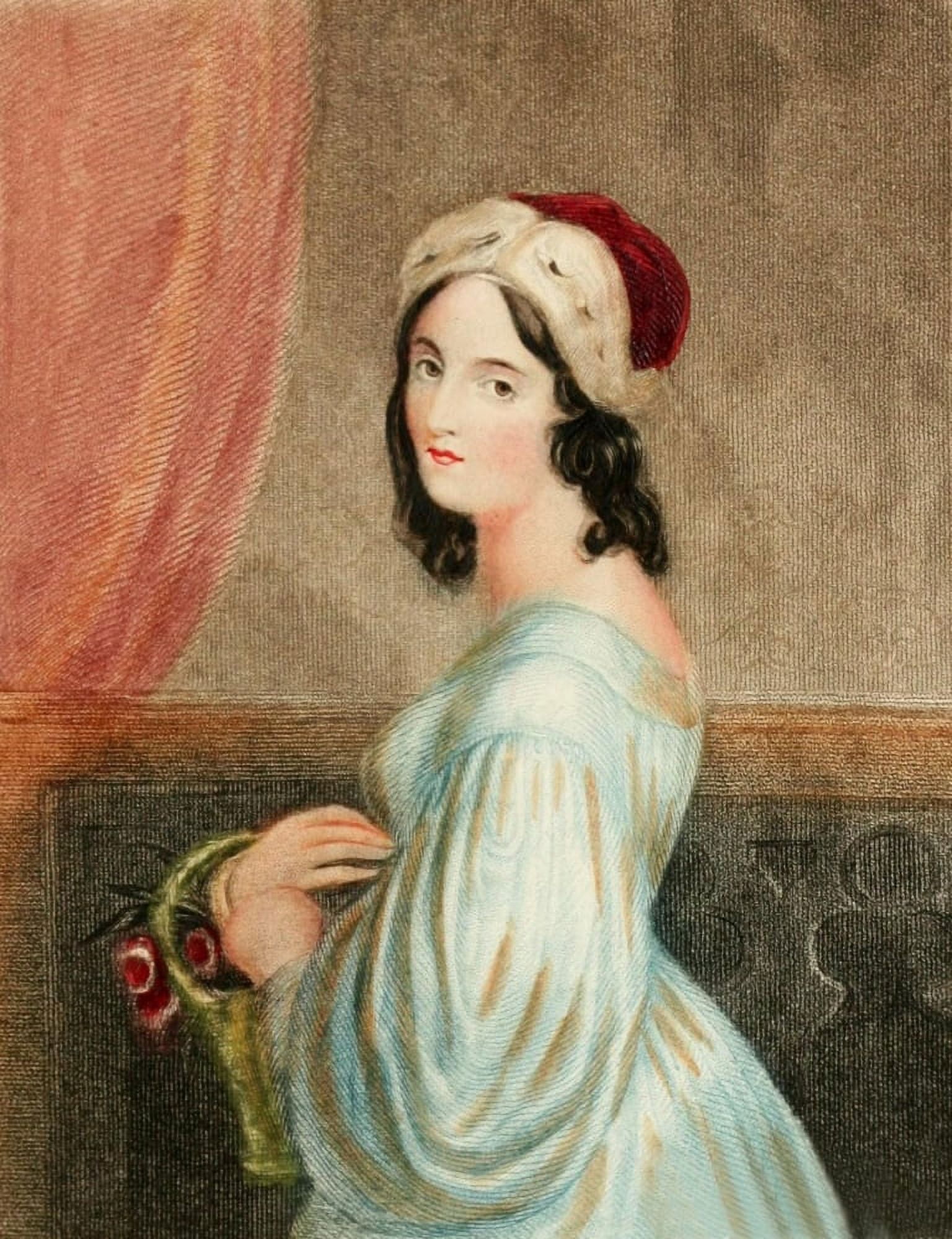 The Offering of Beauty 1848 Flora Canvas Art - E Stone (18 x 24)