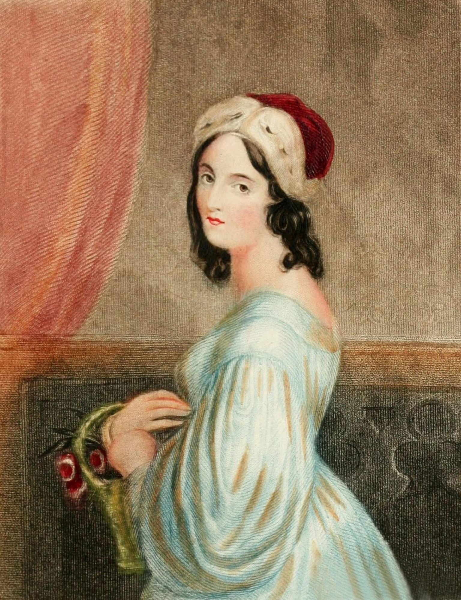 The Offering of Beauty 1848 Flora Canvas Art - E Stone (24 x 36)