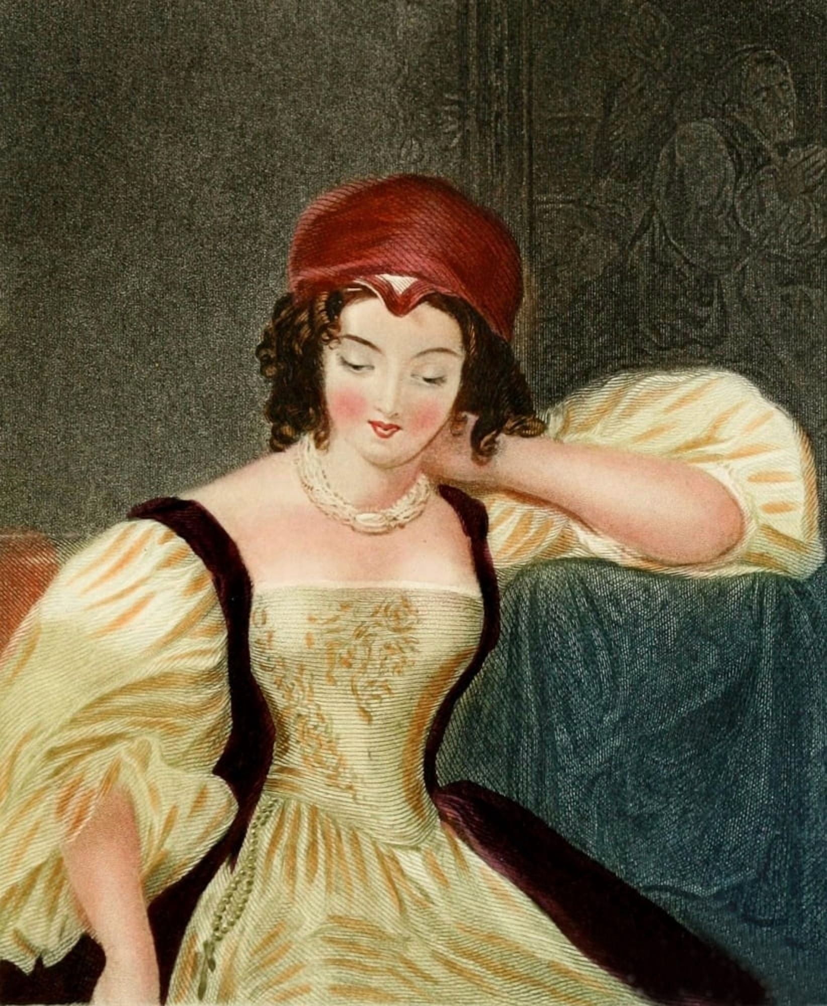 The Offering of Beauty 1848 Madeline Canvas Art - E Stone (18 x 24)