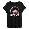 thumbnail image 1 of The Office - Bacon Sue Me - Women's Oversized T-Shirt, 1 of 5