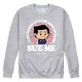 thumbnail image 1 of The Office - Bacon Sue Me - Men's Crew Neck Fleece Pullover, 1 of 5