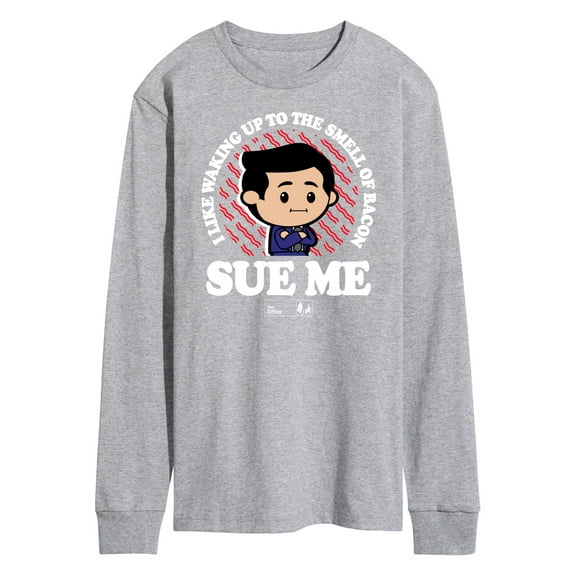 The Office - Bacon Sue Me - Men's Long Sleeve T-Shirt