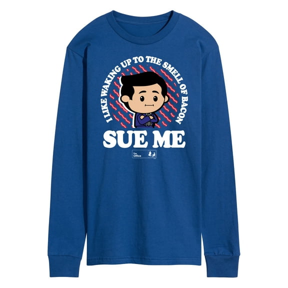 The Office - Bacon Sue Me - Men's Long Sleeve T-Shirt