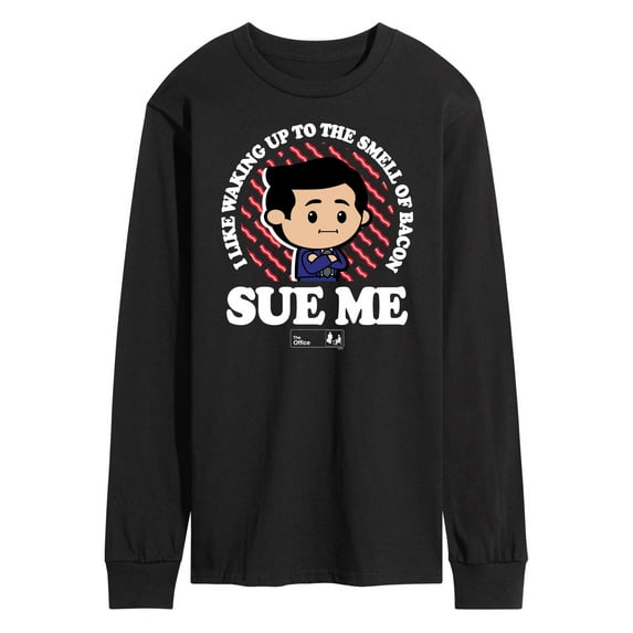 The Office - Bacon Sue Me - Men's Long Sleeve T-Shirt