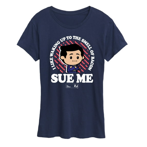 The Office - Bacon Sue Me - Women's Short Sleeve Graphic T-Shirt