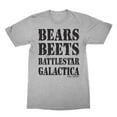 thumbnail image 1 of The Office Bears Beats Battlestar Galactica Gray Heather Adult T-Shirt, 1 of 2