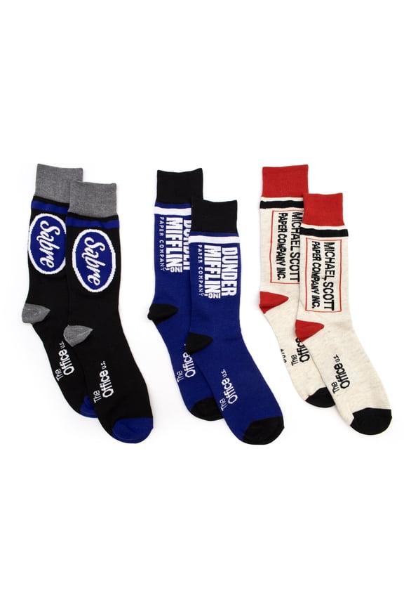 The Office Company Logos Crew Sock Set