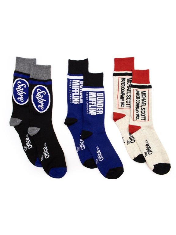 The Office Company Logos Crew Sock Set
