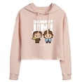 thumbnail image 1 of The Office - Dammit Jim - Juniors Cropped Pullover Hoodie, 1 of 5