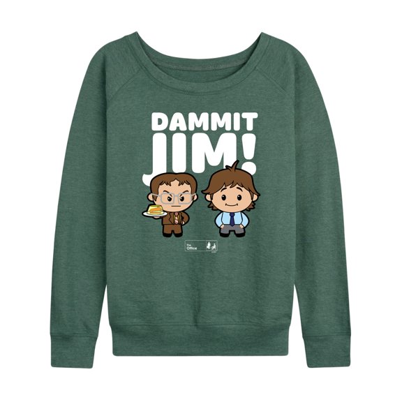 The Office - Dammit Jim - Women's Lightweight French Terry Long Sleeve Shirt