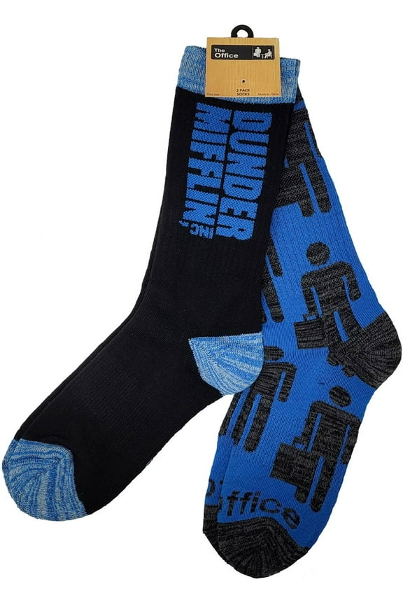Dunder Mifflin 2 Pack Adult Crew Socks