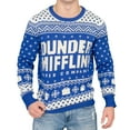 thumbnail image 1 of The Office Dunder Mifflin Blue Ugly Christmas Sweater, 1 of 7