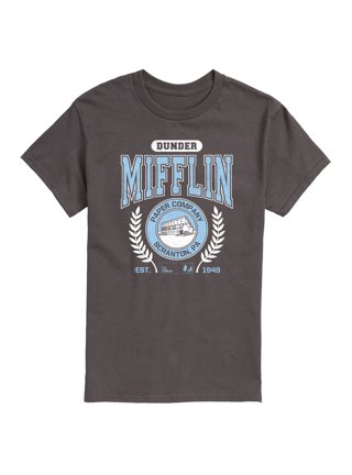 Maglietta Serie TV Maglietta Ufficiale The Office Dunder Mifflin - Logo Originale, Taglie Da S A XXXL, Cotone Maglietta TV Series Uomo - Foto 2