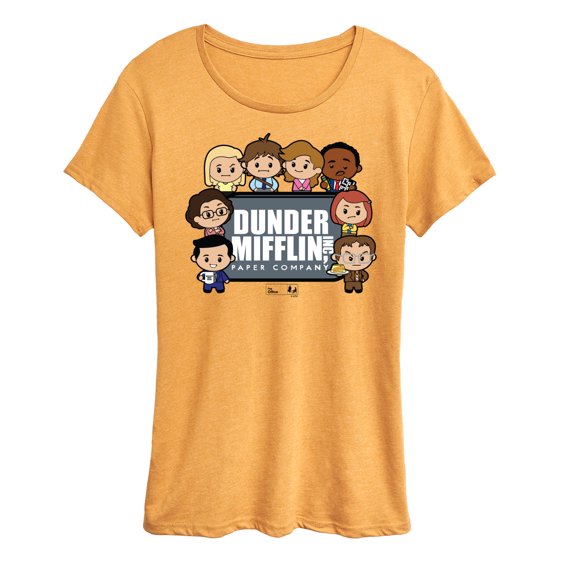 The Office - Dunder Mifflin Cute Characters - Women's Short Sleeve Graphic T-Shirt