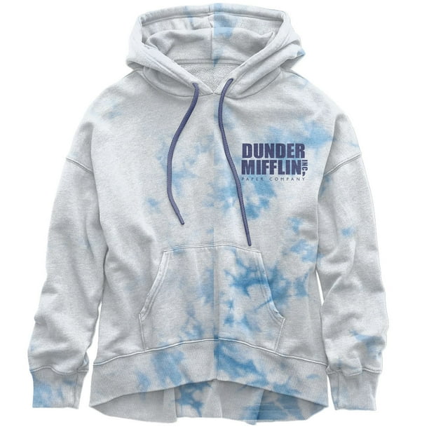 The Office Dunder Mifflin Juniors Tie Dye Pullover Hoodie Walmart Business Supplies
