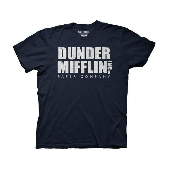 The Office Dunder Mifflin Short Sleeve Graphic T-Shirt XL Navy