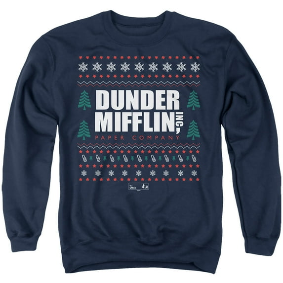 The Office Dunder Mifflin Ugly Christmas Sweaters Unisex Adult Crewneck Sweatshirt