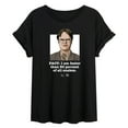 thumbnail image 1 of The Office - Dwight Fact Faster Than 80 Percent All Snakes - Juniors Ideal Flowy Muscle T-Shirt, 1 of 5
