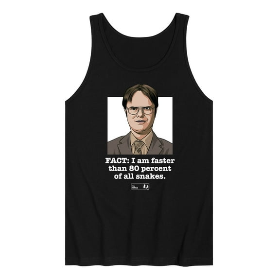 The Office - Dwight Fact Faster Than 80 Percent All Snakes - Men's Jersey Tank Top