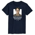 thumbnail image 1 of The Office - Dwight Fact Faster Than 80 Percent All Snakes - Men's Short Sleeve Graphic T-Shirt, 1 of 4